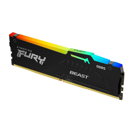Kingston Technology KF552C40BBA-16 FURY Beast 16 GB 5200 MT/s DDR5 CL40 DIMM RGB, 16 GB, 1 x 16 GB, DDR5, 288-pin DIMM