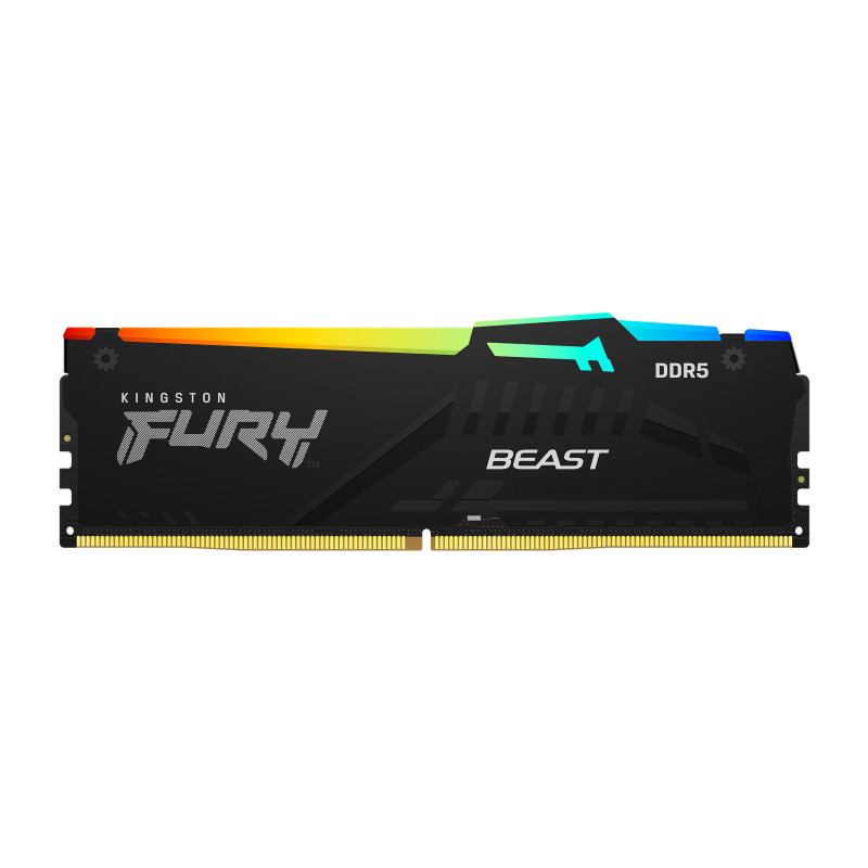 Kingston Technology KF552C40BBA-16 FURY Beast 16 GB 5200 MT/s DDR5 CL40 DIMM RGB, 16 GB, 1 x 16 GB, DDR5, 288-pin DIMM