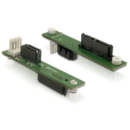 DeLOCK 61667 Adapter SATA Slimline > SATA, SATA 7-pin, SATA 7-pin + Molex (4-pin)