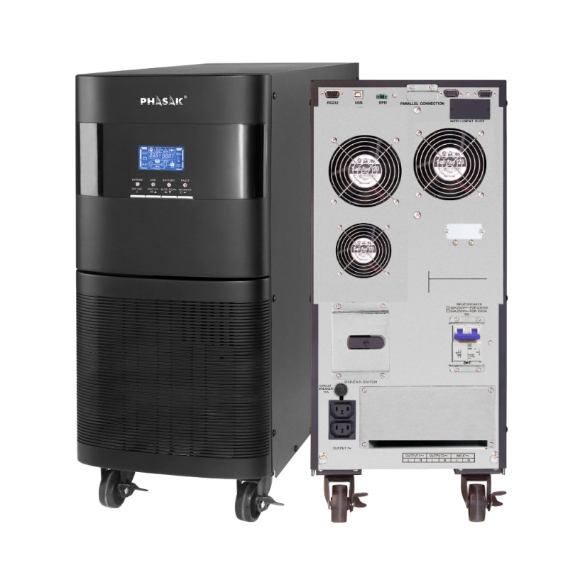 Phasak PH 9270 SAI Gate Pro Online 10000 VA - PH 9270, Doble conversión (en línea), 10 kVA, 10 W, Onda sinusoidal pura, 110