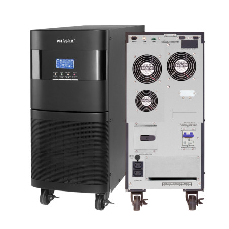 Phasak PH 9270 SAI Gate Pro Online 10000 VA - PH 9270, Doble conversión (en línea), 10 kVA, 10 W, Onda sinusoidal pura, 110