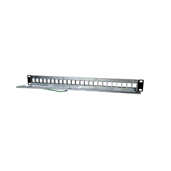 Phasak PA 3524 Panel frontal 19" RJ45 24P FTP Cat.6 Dual Block RJ45 - PA 3524, Montaje en bastidor, 1U, F/FTP (FFTP), RJ45 (no 2
