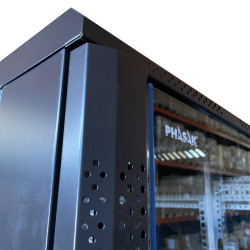 Phasak PHO 6122 Armario Rack PRO 19" 22U 600 x 1000 negro con ventilación - PHO 6122 (desmontado), Rack o bastidor 2