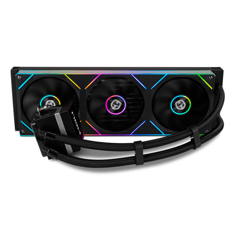 NOX NXHUMMERM360LCDBK Hummer M-360 LCD|Kit RL Magnético ARGB Negro, Sistema de refrigeración líquida todo en uno, 12 cm,