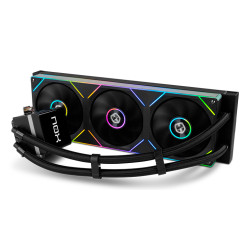 NOX NXHUMMERM360LCDBK Hummer M-360 LCD|Kit RL Magnético ARGB Negro, Sistema de refrigeración líquida todo en uno, 12 cm, 2