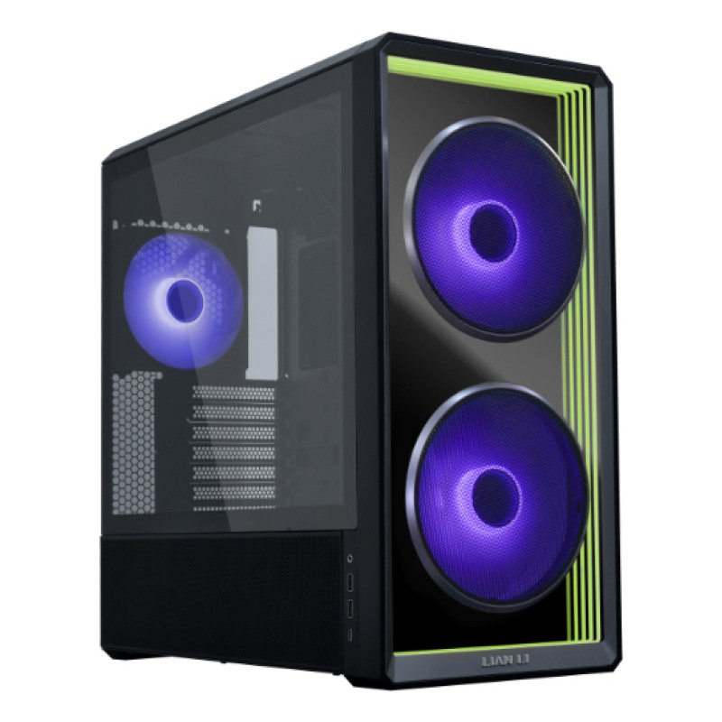 Lian Li G99.LAN217INFX.00 Lancool 217 INF, Midi Tower, PC, Negro, ATX, EATX, micro ATX, Mini-ITX, SSI EEB, Acero, Vidrio