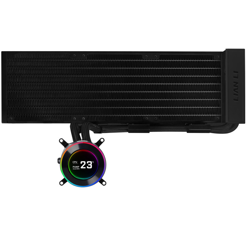 Lian Li GHS2LCD36B GA II Hydroshift II LCD-C 360N, Sistema de refrigeración líquida todo en uno, Negro