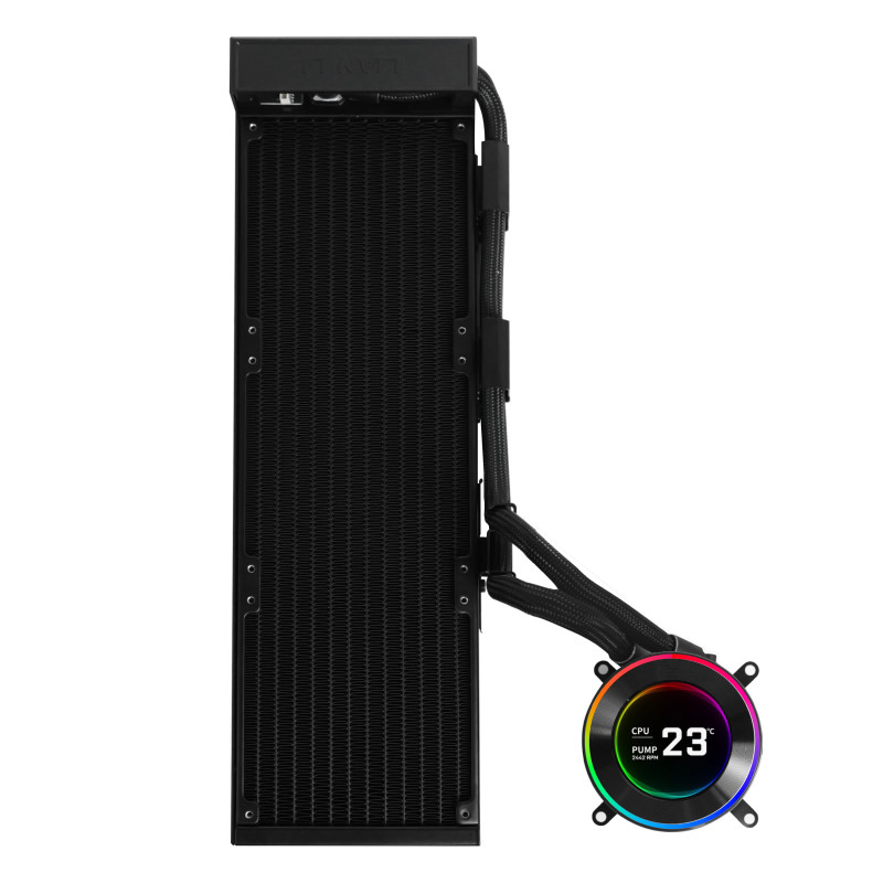 Lian Li GHS2LCD36B GA II Hydroshift II LCD-C 360N, Sistema de refrigeración líquida todo en uno, Negro