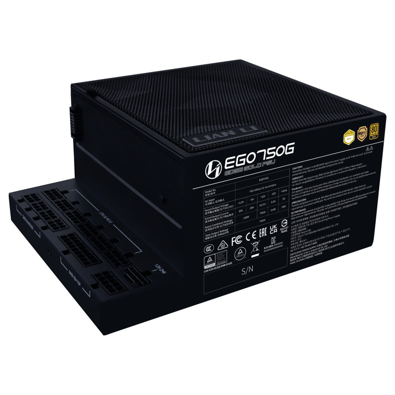 Lian Li G9P.EG0750G.B000.EU EG0750G, 750 W, 100 - 240 V, 50/60 Hz, 9 A, 4,5 A, 120 W