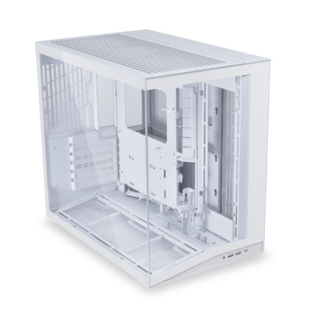 Lian Li G99.O11DMIV2FW.00 011 Dynamic Mini O11D mini V2 Flow, Mini Tower, PC, Blanco, ATX, micro ATX, Mini-ATX, Aluminio,