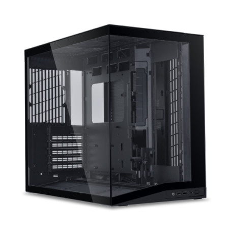 Lian Li G99.O11DMIV2FX.00 011 Dynamic Mini O11D mini V2 Flow, Mini Tower, PC, Negro, ATX, micro ATX, Mini-ATX, Aluminio, Malla,