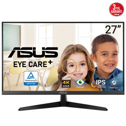 ASUS 90LM09U3-B01170 VY27UQ, 68,6 cm (27"), 3840 x 2160 Pixeles, 4K Ultra HD, LCD, 5 ms, Negro