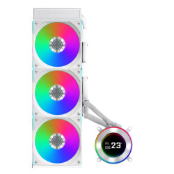 Lian Li GHS2LCD36RW GA II Hydroshift II LCD-C 360CL, Sistema de refrigeración líquida todo en uno, 12 cm, Blanco 2