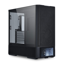 Lian Li G99.LAN207DX.00 LAN207DX, Midi Tower, PC, Negro, ATX, micro ATX, Mini-ITX, Acero, Vidrio templado, 18 cm