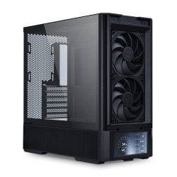 Lian Li G99.LAN207DX.00 LAN207DX, Midi Tower, PC, Negro, ATX, micro ATX, Mini-ITX, Acero, Vidrio templado, 18 cm 2