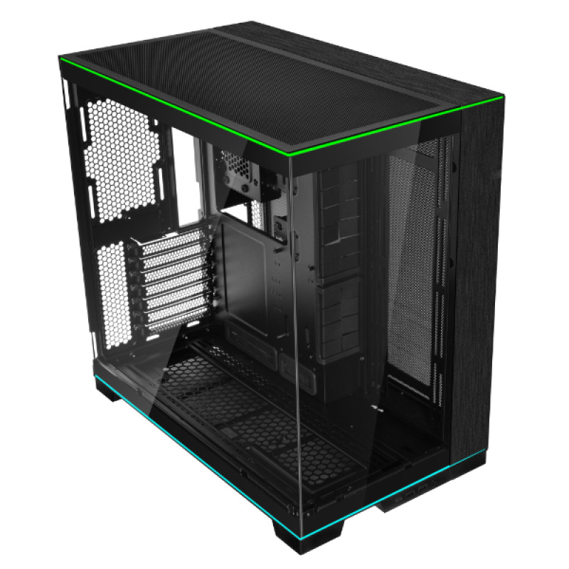 Lian Li PC-O11DERGBX 011 Dynamic EVO RGB O11D EVO RGB, Torre, PC, Negro, ATX, EATX, Mini-ITX, Aluminio, Acero, Vidrio templado,