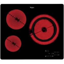 Whirlpool AKT 807/BF AKT 807/BF, Negro, Integrado, Cerámico, Vidrio y cerámica, 3 zona(s), 3 zona(s)