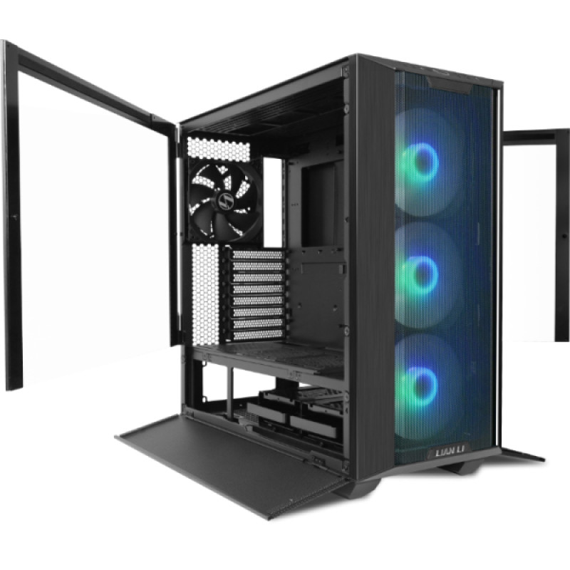 Lian Li LANCOOL III RGB BLACK Lancool III , Midi Tower, PC, Negro, Transparente, ATX, EATX, micro ATX, Mini-ITX, Aluminio,