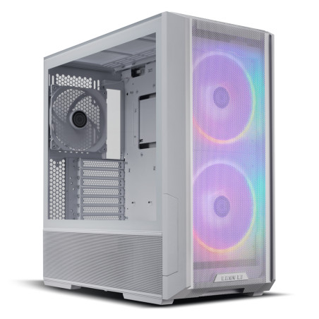 Lian Li LANCOOL 216R-W Lancool 216, Midi Tower, PC, Transparente, Blanco, ATX, EATX, micro ATX, Mini-ITX, Acero, Vidrio