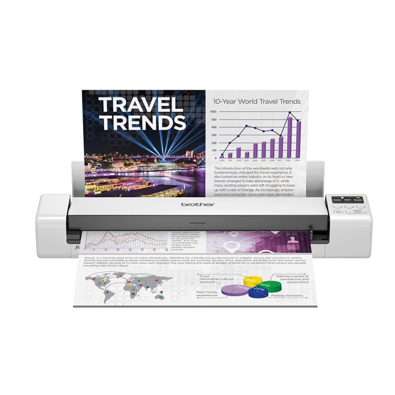 Brother DS-940DW DS-940DW, 215,9 x 1828,8 mm, 600 x 600 DPI, 1200 x 1200 DPI, 48 bit, 24 bit, 15 ppm