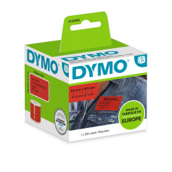 DYMO 2133399 2133399, Rojo, Rectángulo redondeado, Desmontable, Universal, Papel, 5,4 cm
