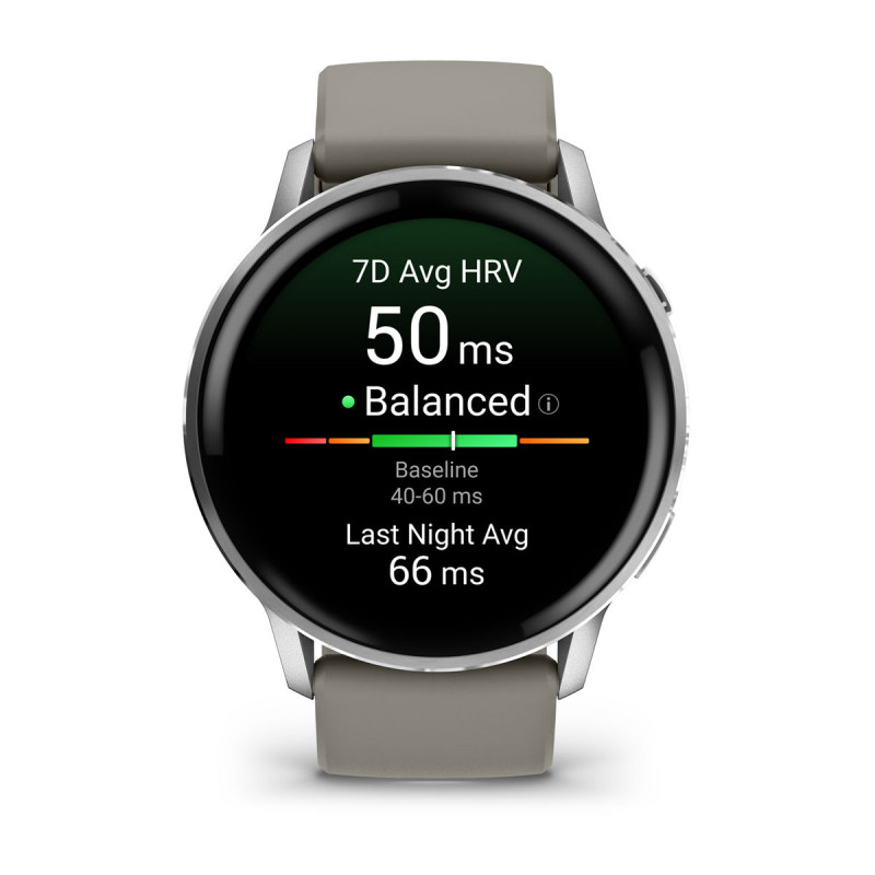 Garmin 010-03014-01 Venu 4, 3,56 cm (1.4"), AMOLED, Pantalla táctil, 8 GB, GPS (satélite), 38 g