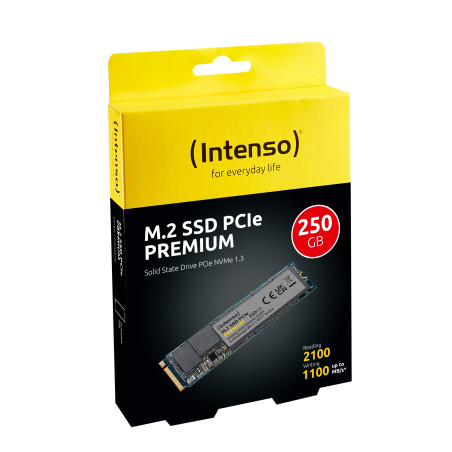 Intenso 3835440 M.2 SSD PCIe Premium, 250 GB, M.2, 2100 MB/s