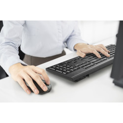 Kensington K75560ES Kit de teclado y ratón recargable KM270 EQ – Inalámbrico, Completo (100%), Inalámbrico, RF Wireless + 2