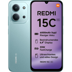Xiaomi MZB0LITEU Redmi 15C, 17,5 cm (6.9"), 1600 x 720 Pixeles, 4 GB, 128 GB, 50 MP, Verde