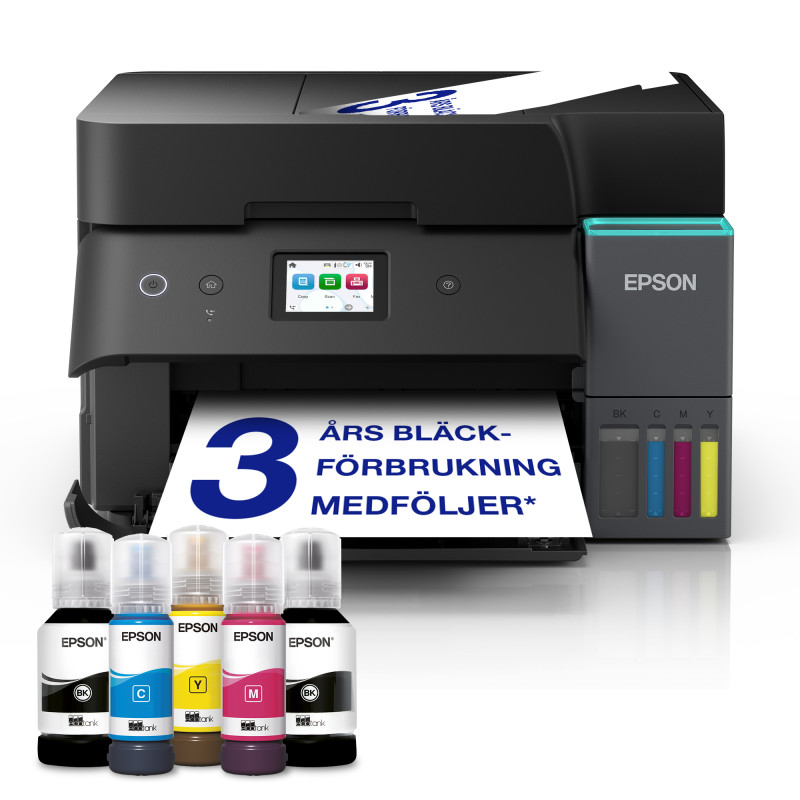 Epson C11CL40402 EcoTank ET-4950, Inyección de tinta, Impresión a color, 4800 x 1200 DPI, A4, Impresión directa, Negro