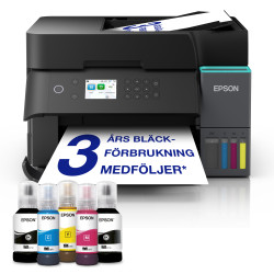 Epson C11CL43402 EcoTank ET-3950, Inyección de tinta, Impresión a color, 4800 x 1200 DPI, A4, Impresión directa, Negro