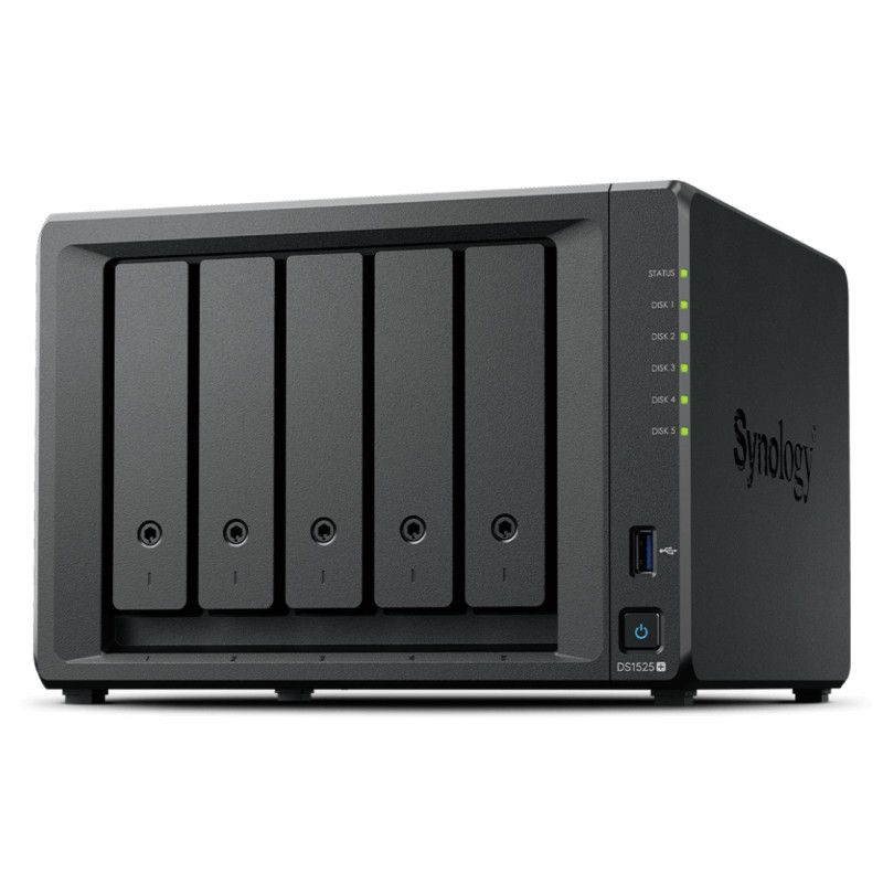 Synology DS1525+ DiskStation DS1525+, NAS, Ryzen Embedded, V1500B, 8 GB, DDR4, 0 TB