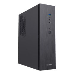 CoolBox COO-PCT370-1 CAJA MATX SLIM T370 USB-C 3.2 GEN1 FTE.500GRT 500W, Perfil bajo (Slimline), PC, Negro, micro ATX,