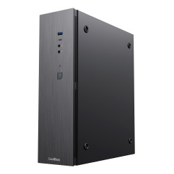 CoolBox COO-PCT370-BZ CAJA MATX SLIM T370 USB-C 3.2 GEN1 FTE.300TBZ 300W 80+BRONZE, Perfil bajo (Slimline), PC, Negro, micro