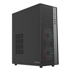 CoolBox COO-PCA850-0 CAJA ATX A850 USB-C 3.2 GEN1 SIN FTE + 1 VENTILADOR 120MM, Torre, PC, Negro, ATX, micro ATX, Mini-ITX,