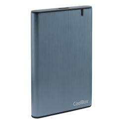 CoolBox COO-SCA2550-UA CAJA/CARCASA HDD/SSD 2.5" SLIMCHASE A-2550 USB3.2 GEN1 SCREWLESS ALUMINIO, Carcasa de disco duro/SSD,