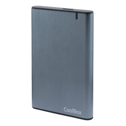 CoolBox COO-SCA2550-UA CAJA/CARCASA HDD/SSD 2.5" SLIMCHASE A-2550 USB3.2 GEN1 SCREWLESS ALUMINIO, Carcasa de disco duro/SSD, 2