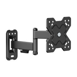 AISENS WT32TSR-381 Soporte Eco Giratorio, Inclinable y Nivelable para Monitor/TV 20kg (3 Pivotes) de 13"-32", Negro, 75 x 75