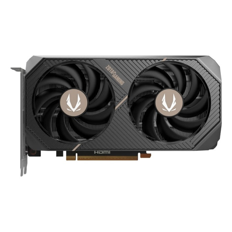 Zotac ZT-B50600F-10M GAMING GeForce RTX 5060 AMP, GeForce RTX 5060, 8 GB, GDDR7, 128 bit, 7680 x 4320 Pixeles, PCI Express x8