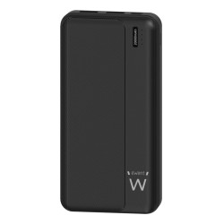 Ewent EW1163 POWER BANK 20000mAh PD 22.5W, 20000 mAh, Polímero de litio, Negro