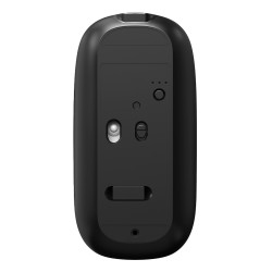 CoolBox COO-MOU-W02-G RATON W02 IA GRIS INALAMBRICO RECARGABLE 500MAH RF+BT 1600DPI COPILOT SILENTCLICK, Ambidextro, Óptico, 2