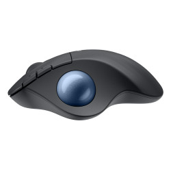 Logitech 910-007029 ERGO M575S, mano derecha, Trackball, Bluetooth, 2000 DPI, 11,25 ms, Grafito, Azul 2