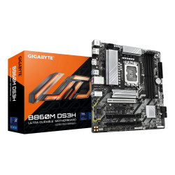 GIGABYTE B860M DS3H B860M DS3H Placa base - CPUs Intel Core Ultra, VRM de 5+1+2+1 fases, hasta 9066MHz DDR5, 1xPCIe 5.0 +