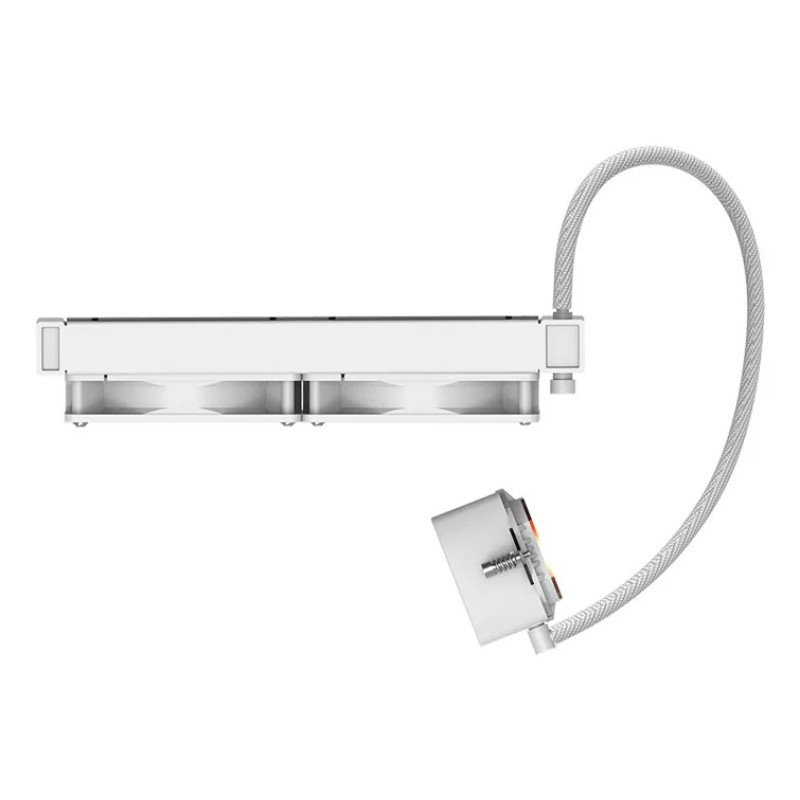 Hiditec LDCR10003 LDCR10003, Sistema de refrigeración líquida todo en uno, 12 cm, Blanco