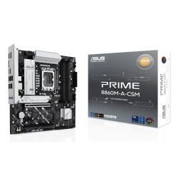 ASUS 90MB1K00-M0EAYC PRIME B860M-A-CSM, Intel, LGA 1851 (Socket V1), Intel Core Ultra (Series 2), DDR5-SDRAM, 256 GB, DIMM