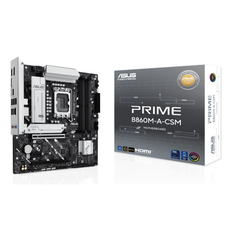 ASUS 90MB1K00-M0EAYC PRIME B860M-A-CSM, Intel, LGA 1851 (Socket V1), Intel Core Ultra (Series 2), DDR5-SDRAM, 256 GB, DIMM