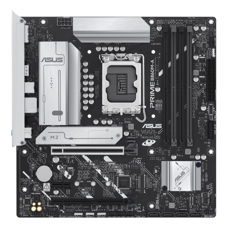 ASUS 90MB1K00-M0EAYC PRIME B860M-A-CSM, Intel, LGA 1851 (Socket V1), Intel Core Ultra (Series 2), DDR5-SDRAM, 256 GB, DIMM