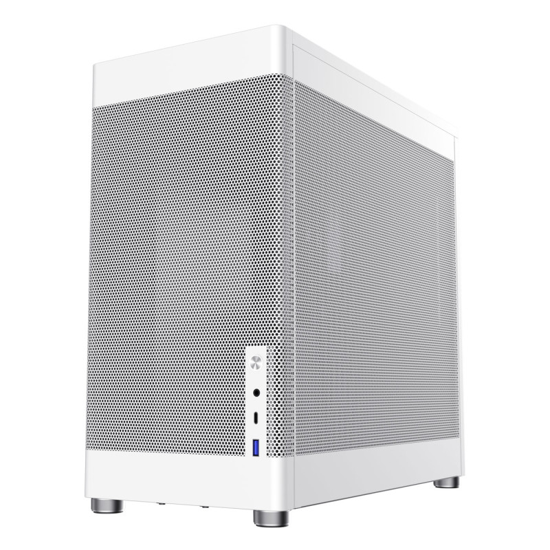 CoolBox COO-CHA-MP1-0 CAJA ATX MP1 FULL MESH (BLANCA) USB-C 3.2 GEN1 SIN FTE, Torre, PC, Blanco, ATX, micro ATX, Micro-ITX,