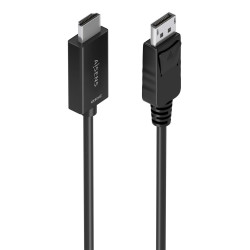 AISENS A125-0893 Cable conversor DisplayPort a HDMI 4K@60Hz, DP/M-HDMI/M, Negro, 1.5m, 1,5 m, DisplayPort, HDMI tipo A