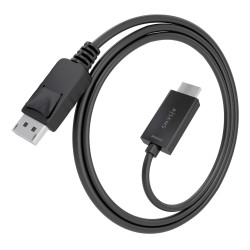AISENS A125-0893 Cable conversor DisplayPort a HDMI 4K@60Hz, DP/M-HDMI/M, Negro, 1.5m, 1,5 m, DisplayPort, HDMI tipo A 2